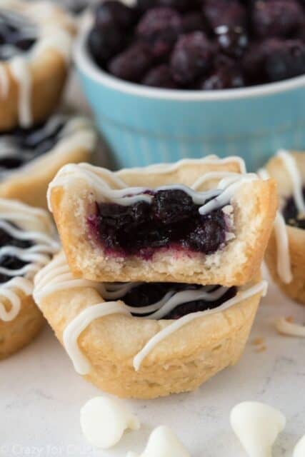 Blueberry Pie Cookie Cup