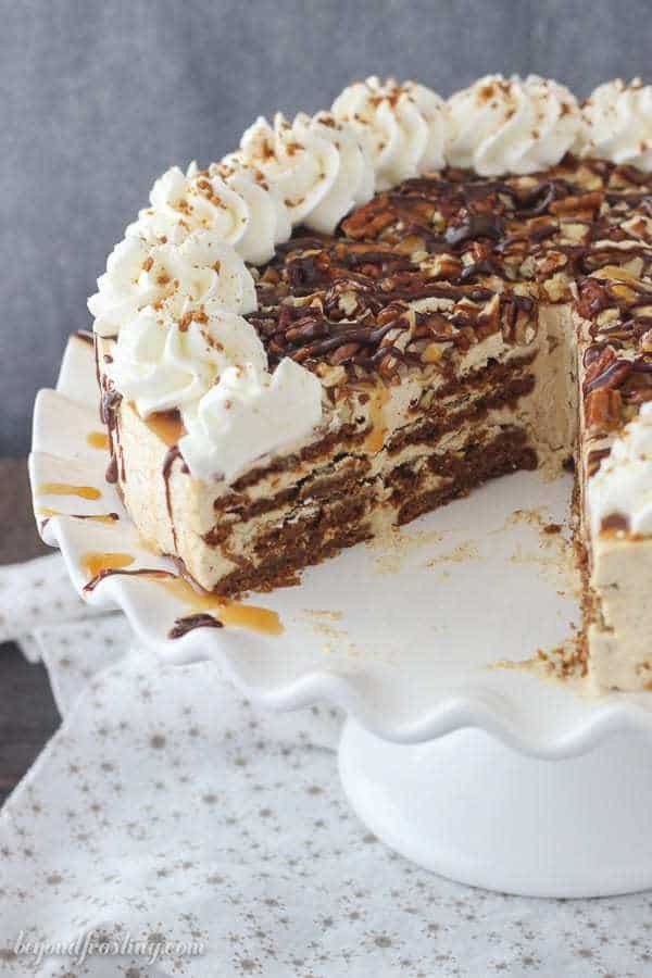 Gingersnap Turtle Icebox Cake - Beyond Frosting