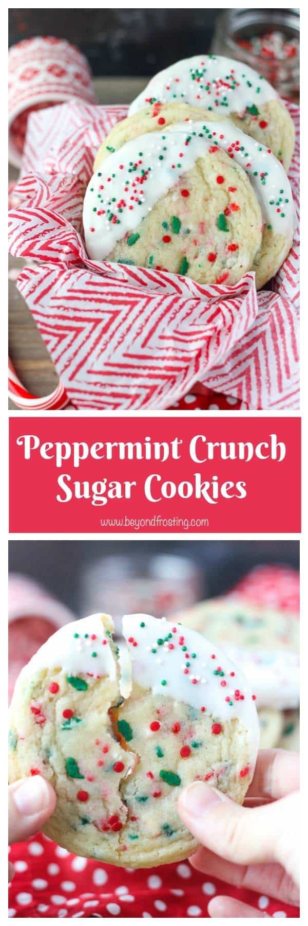 Peppermint Crunch Sugar Cookies Beyond Frosting