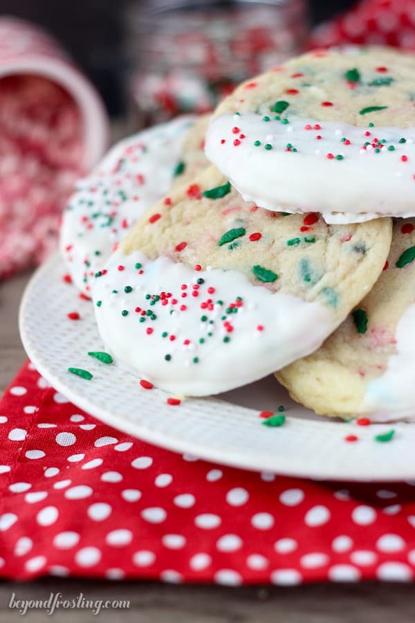 Peppermint Crunch Sugar Cookies - Beyond Frosting