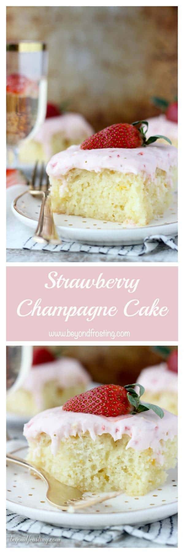 Strawberry Champagne Cake - Beyond Frosting