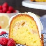 This Lemon Oreo Cheesecake Bundt is a perfectly moist and bursting with lemon flavor. The filling is a lemon Oreo cheesecake and it’s topped with a cream cheese glaze and lemon zest.