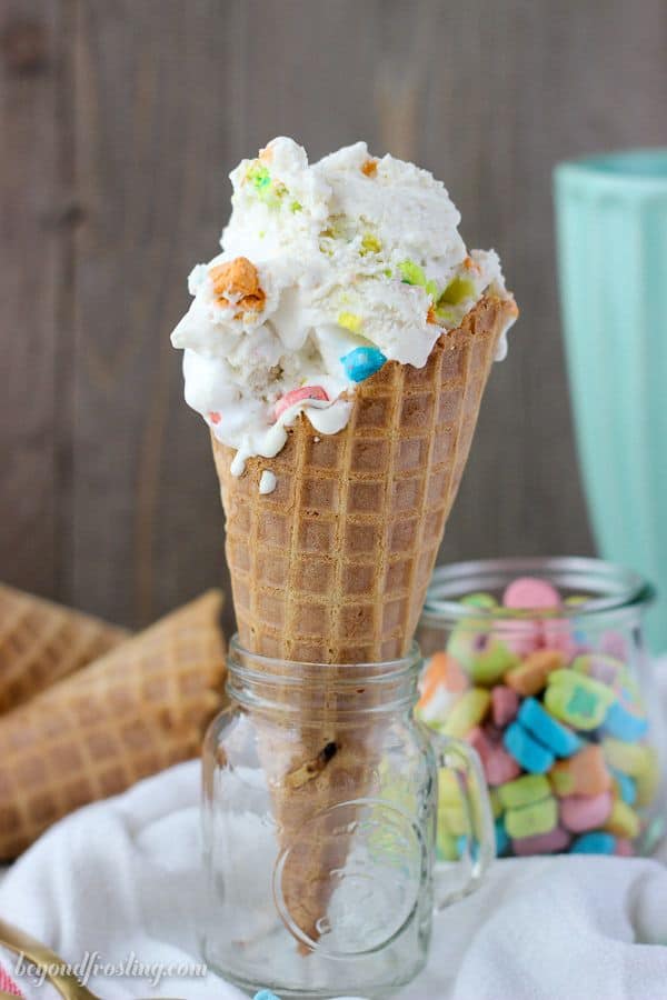 Lucky Charms Marshmallow Ice Cream - Beyond Frosting