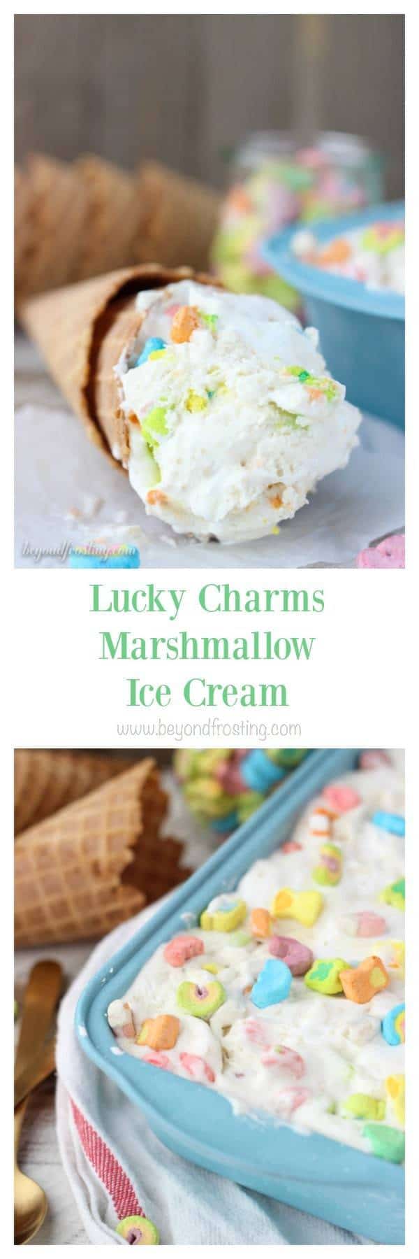 Lucky Charms Marshmallow Ice Cream Beyond Frosting