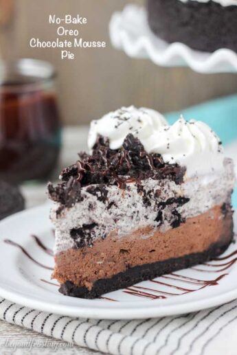 No-Bake Oreo Chocolate Mousse Pie - Beyond Frosting