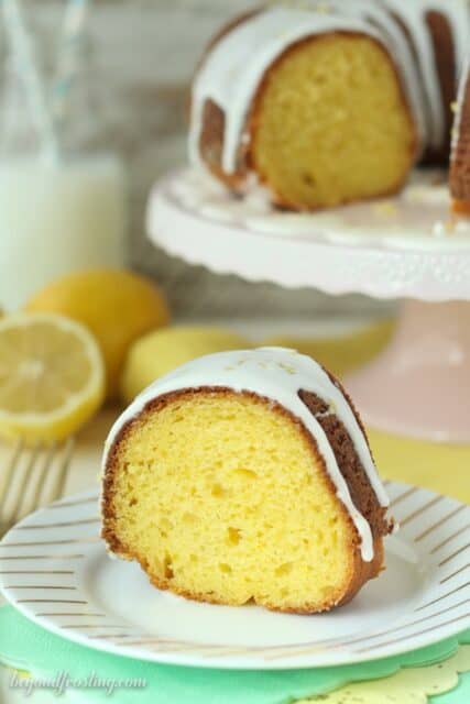 This is the easiest Lemon Bundt Cake you’ll ever make and it’s absolutely amazing. Perfect for dessert or even breakfast. It’s covered with a lemon zested glaze.