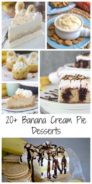 A Collage of Six Delicious Banana Desserts