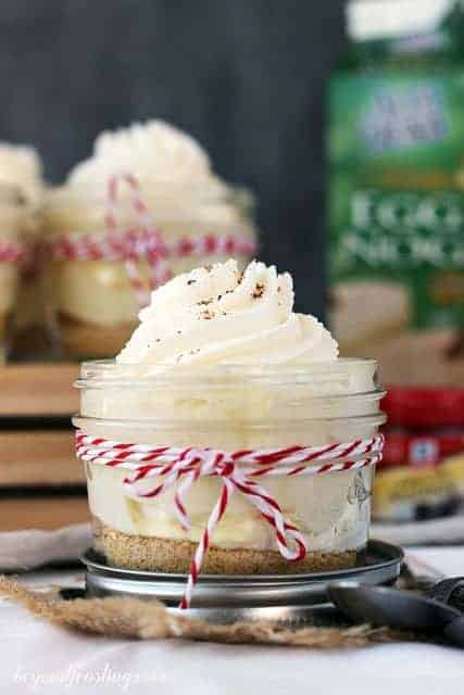 Spiked Eggnog Cream Pie Parfaits