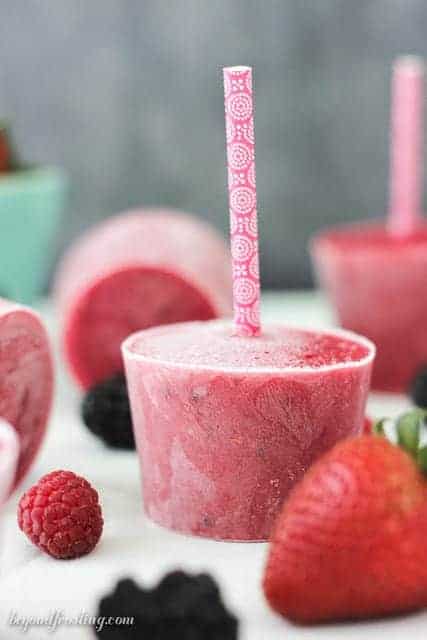 Very Berry Fruit Popsicles