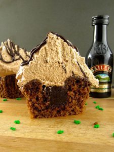 Mocha Irish Cream Cupcake for Two