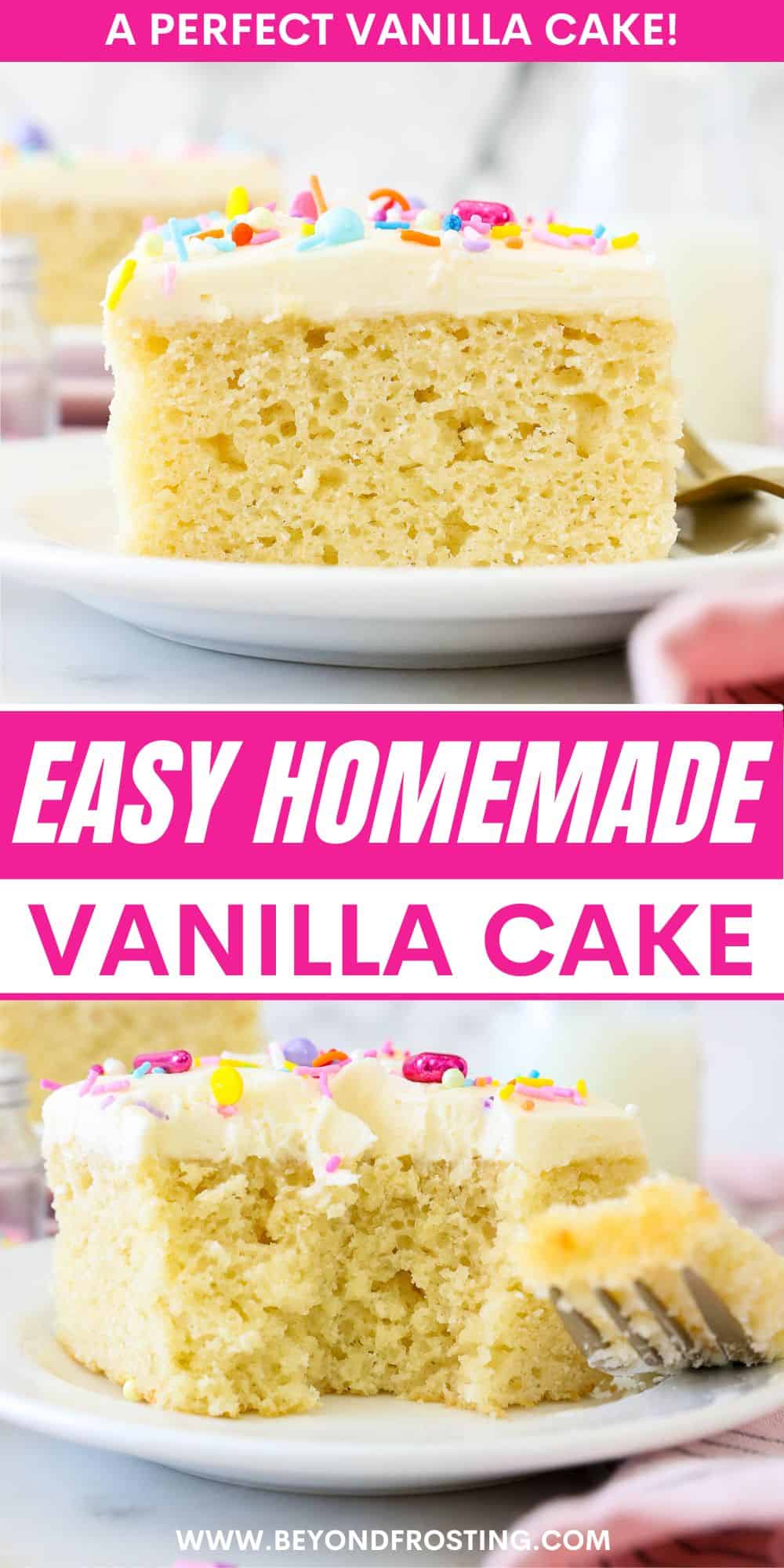 Moist Vanilla Cake Beyond Frosting