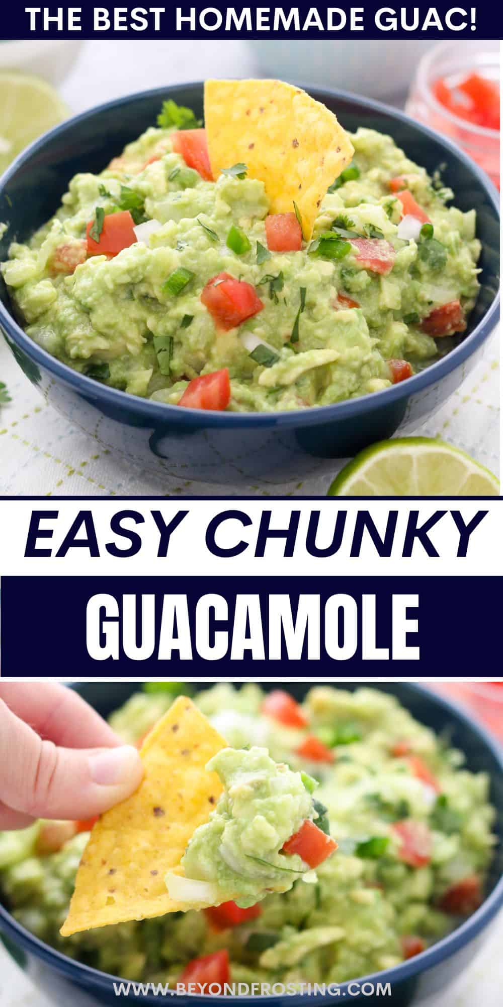 Easy Chunky Guacamole Recipe | Beyond Frosting