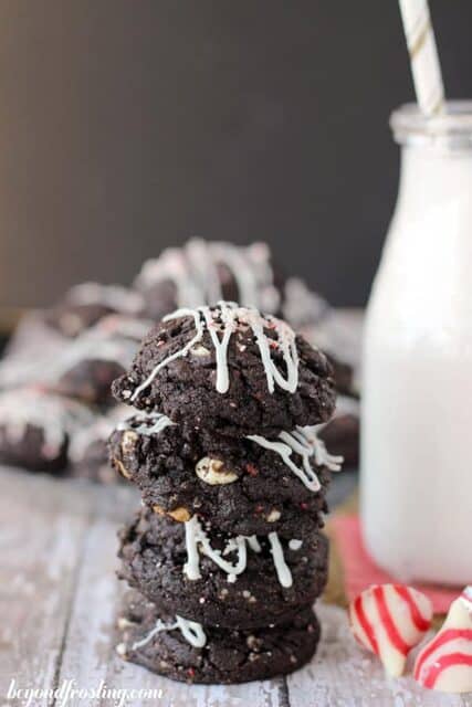 Double Chocolate Candy Cane Cookies