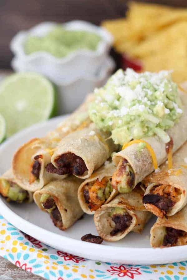 Baked Chipotle Chicken Taquitos - Beyond Frosting