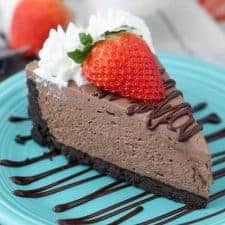 Easy No-Bake Chocolate Cheesecake-image