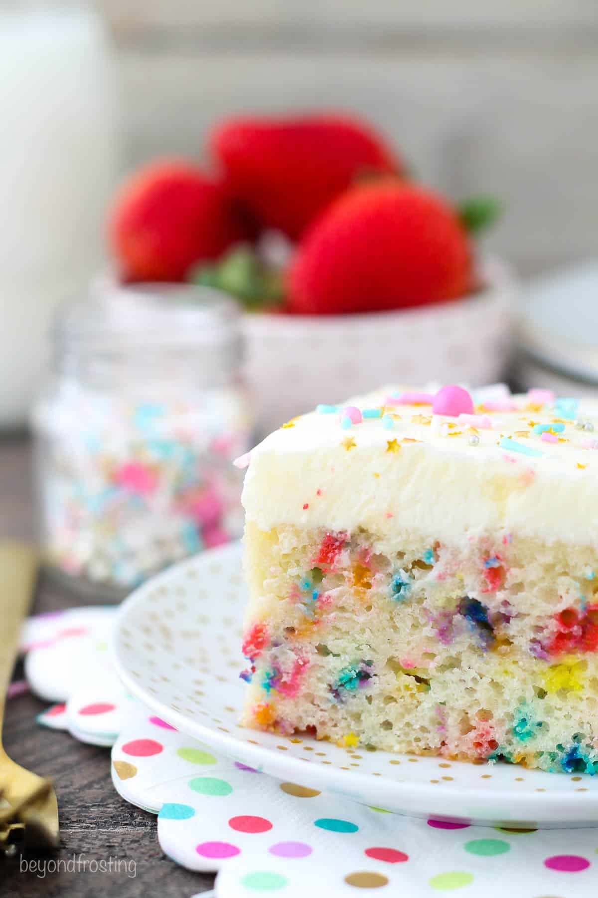 Homemade funfetti cake