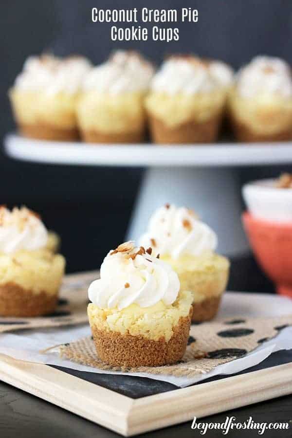 Image of Coconut Cream Pie Cookie Cups 