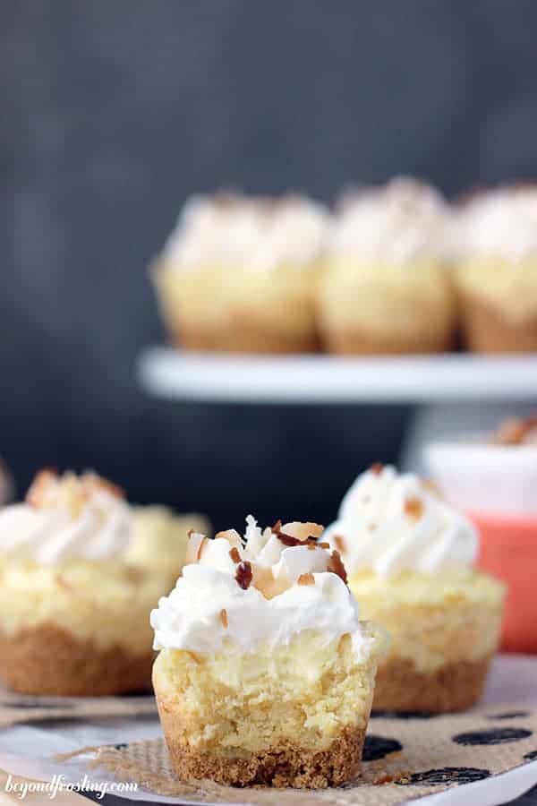 Coconut Pudding Cookie With Bite Taken Out