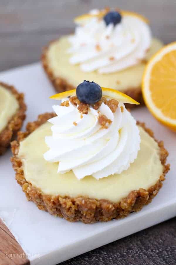 Meyer Lemon Pudding Tarts