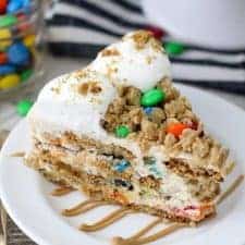 No-Bake Monster Cookie Icebox Cake-image