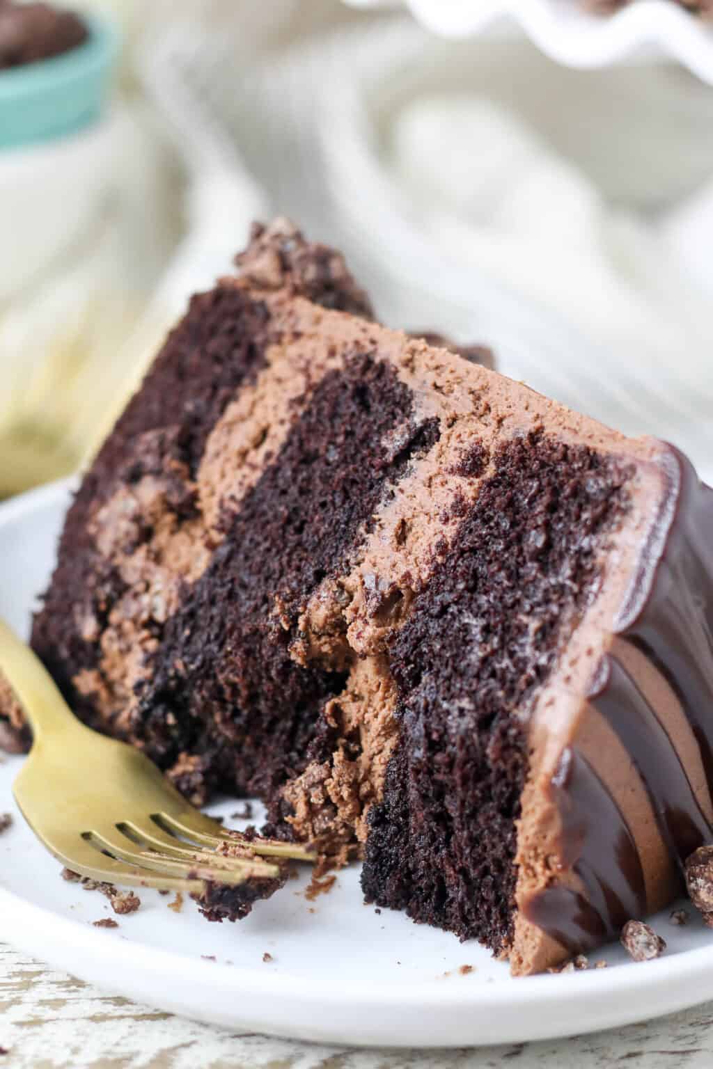 French Silk Chocolate Cake 