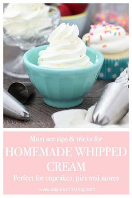 Tips & Tricks for how to make homemade whipped cream
