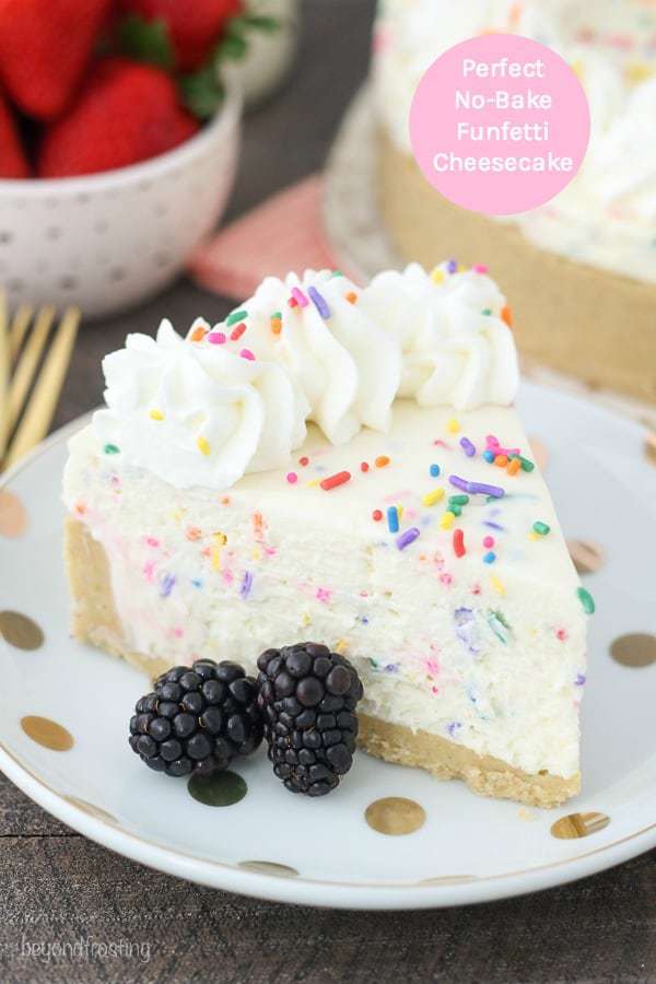 No-Bake Funfetti Cheesecake