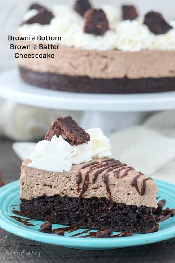 Brownie Bottom Brownie Batter Cheesecake