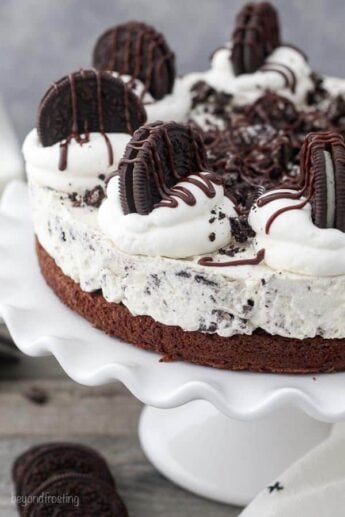 Brownie Bottom Oreo Mousse Pie Recipe | Easy Oreo Dessert Recipe