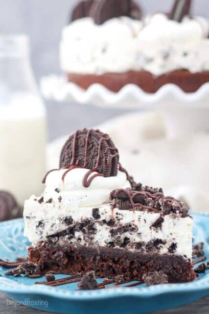 Brownie Bottom Oreo Mousse Pie Recipe | Easy Oreo Dessert Recipe