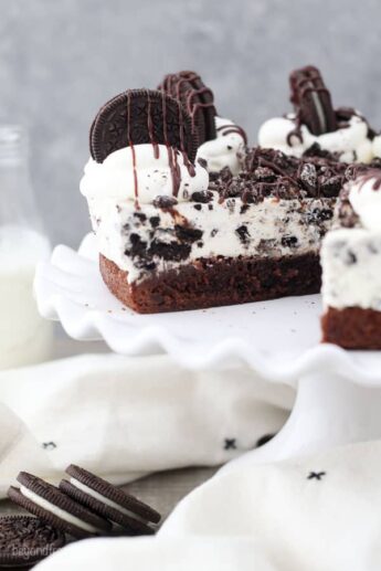 Brownie Bottom Oreo Mousse Pie Recipe | Easy Oreo Dessert Recipe