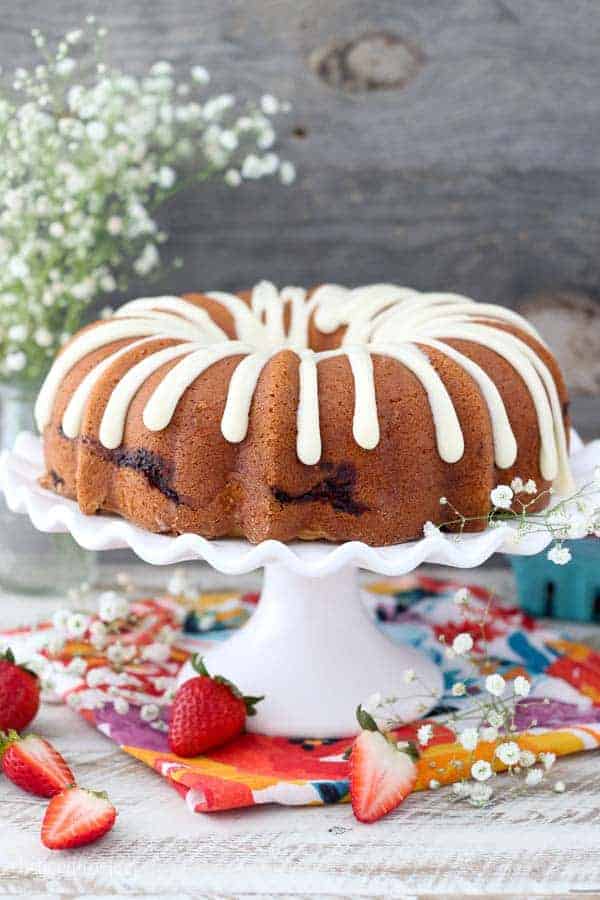 Strawberry Swirl Bundt Cake - Beyond Frosting