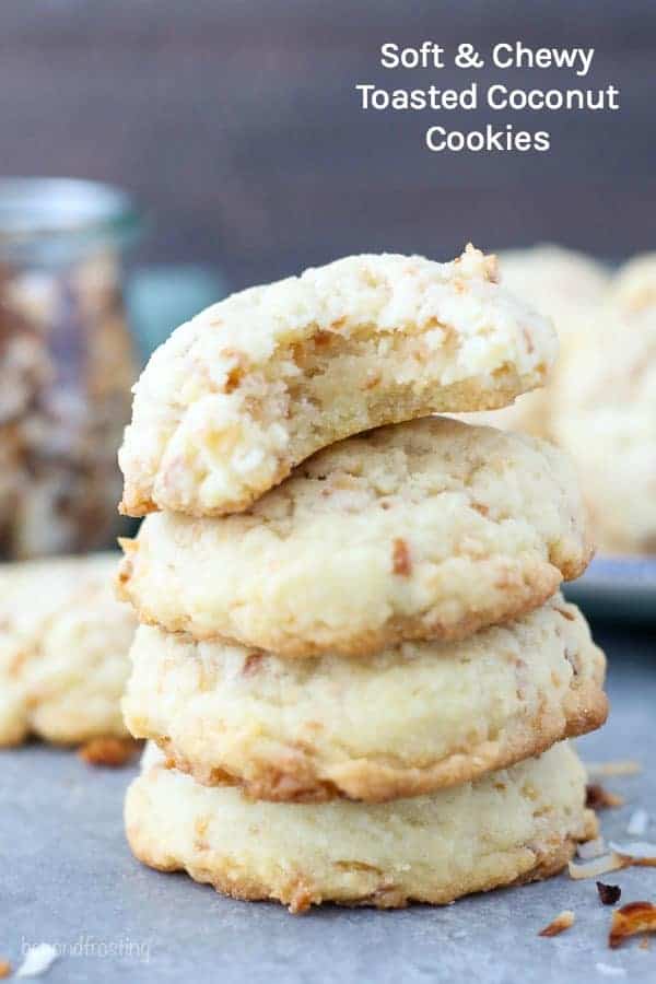 Soft and Chewy Toasted Coconut Cookies