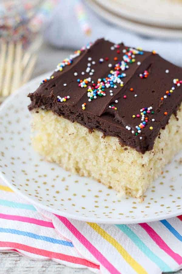 Moist Yellow Cake Recipe- Better than Cake Mix! - Beyond Frosting