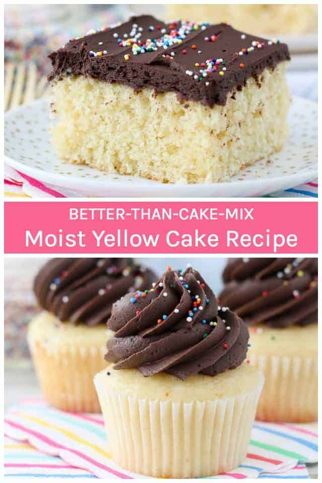 Moist Yellow Cake Recipe Better than Cake Mix! Beyond Frosting