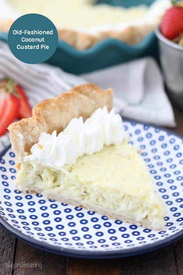 Old Fashioned Coconut Custard Pie