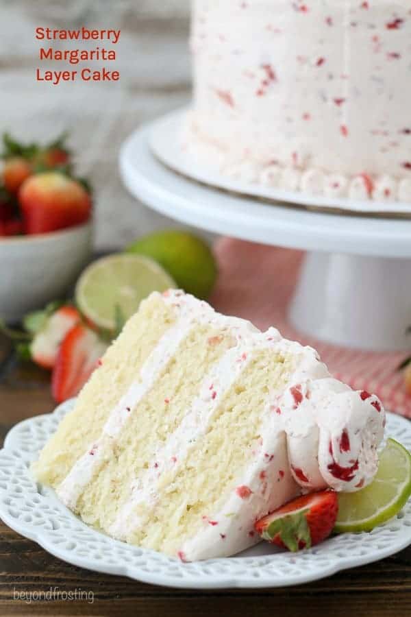 Strawberry Margarita Layer Cake