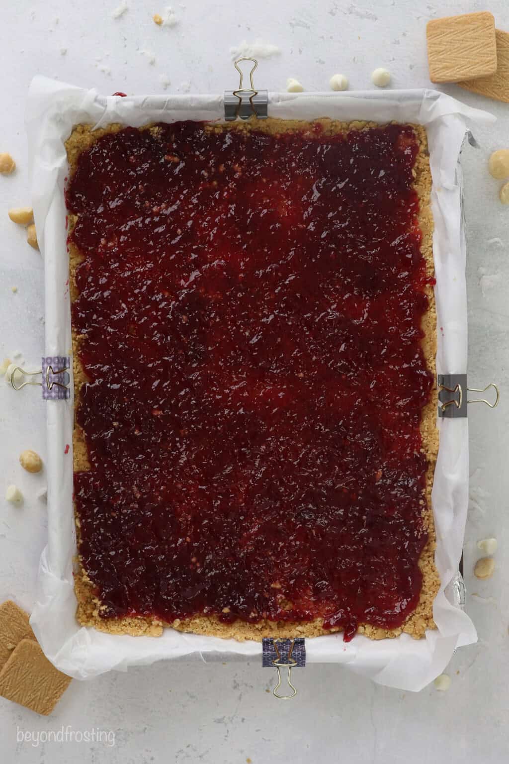 Lemon Raspberry Magic Cookie Bars | Beyond Frosting