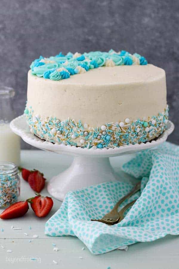 Moist Vanilla Layer Cake Beyond Frosting