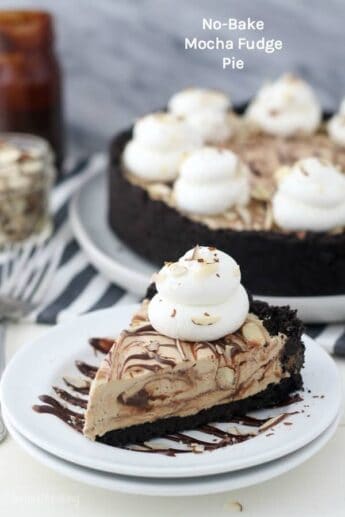 No-Bake Mocha Fudge Pie Recipe - Beyond Frosting