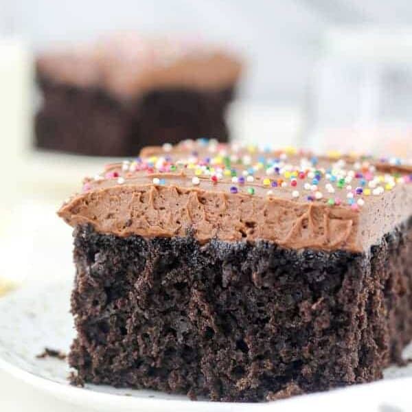 Easy Moist Chocolate Cake with Chocolate Cream Cheese Frosting