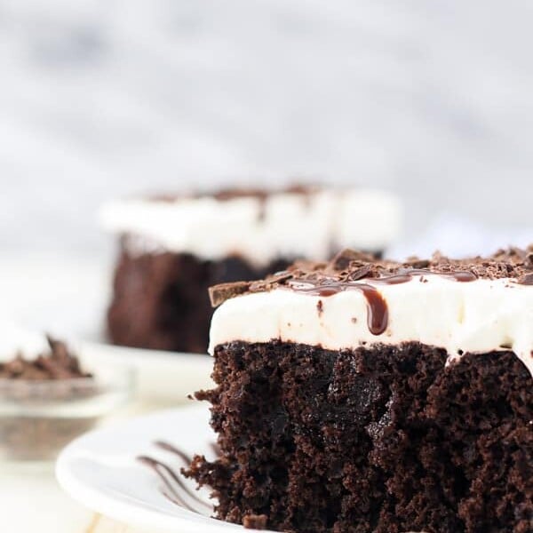 Easy Chocolate Poke Cake | Beyond Frosting