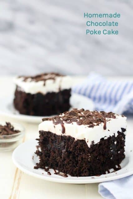 Homemade Easy Chocolate Poke Cake
