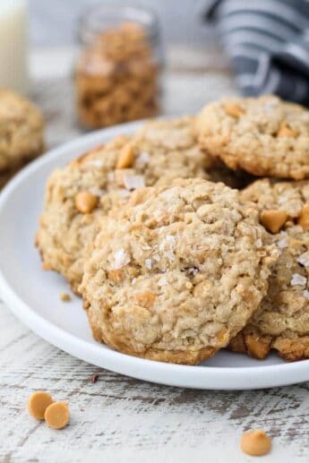 Salted Caramel Butterscotch Oatmeal Cookie Recipe - Beyond Frosting