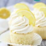 These Homemade Moist Lemon Cupcakes Are Topped With A Creamy Buttermilk Frosting Leaving Just The Right Amount Of Tangy Flavor On Your Tongue These Homemade Moist Lemon Cupcakes Are Topped With A Creamy Buttermilk Frosting Leaving Just The Right Amount Of Tangy Flavor On Your Tongue