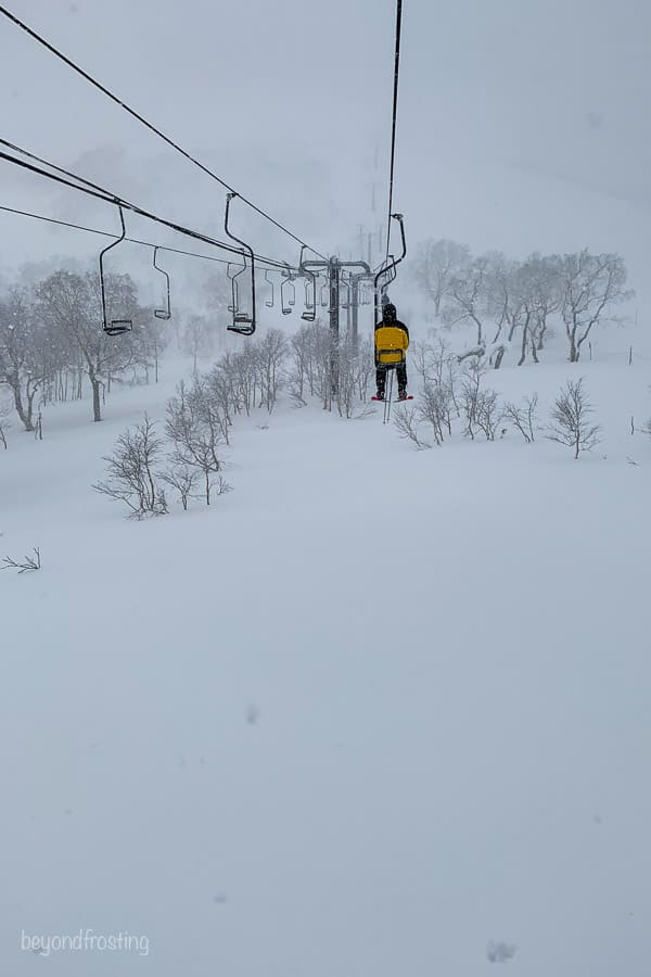 Pizza box chair at Niseko United Ski reosrt