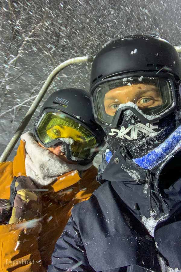 Night skiing at Niseko United