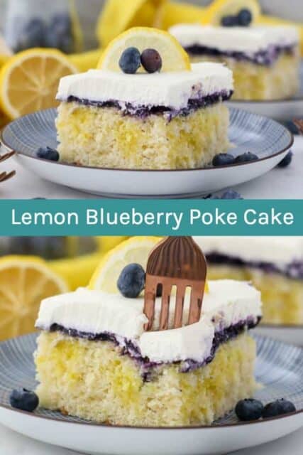 Lemon Blueberry Poke Cake Recipe - Easy Pudding Cake Idea!