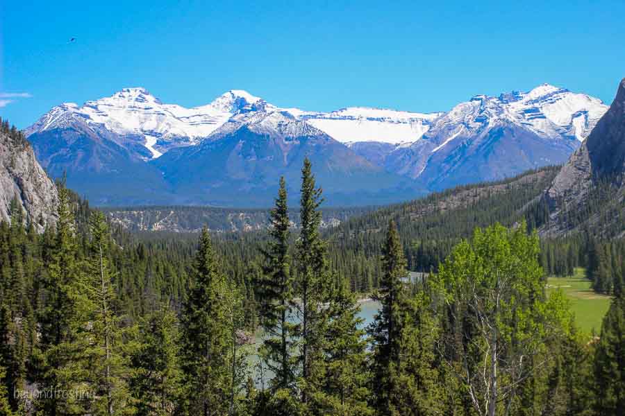 Views from Fairmont Banff hotel