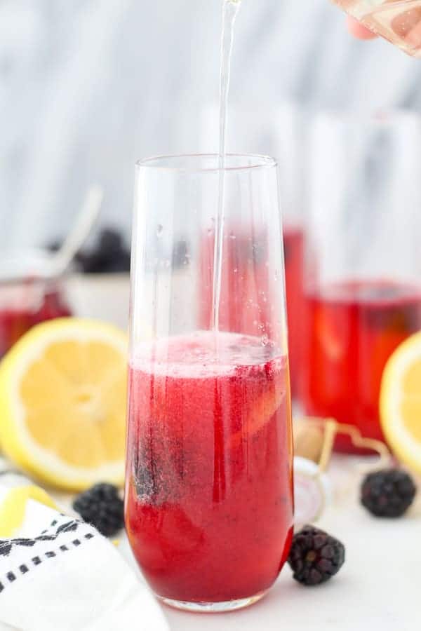 Blackberry French 75 Cocktail Recipe Beyond Frosting
